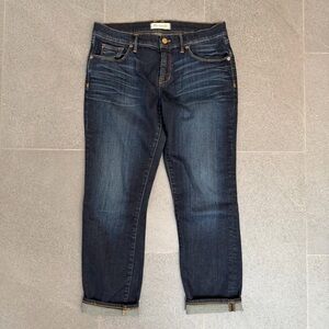 Madewell The Perfect Vintage Crop Jeans Dark Wash size 29
